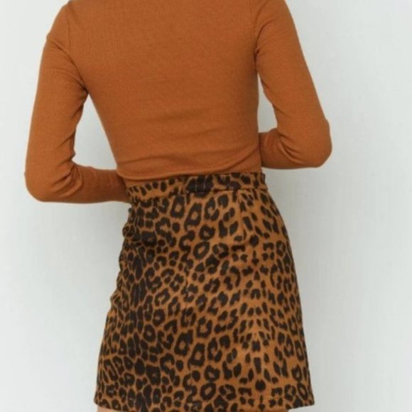 WILDSIDE leopard Print Mini Skirt - Picture 6 of 10